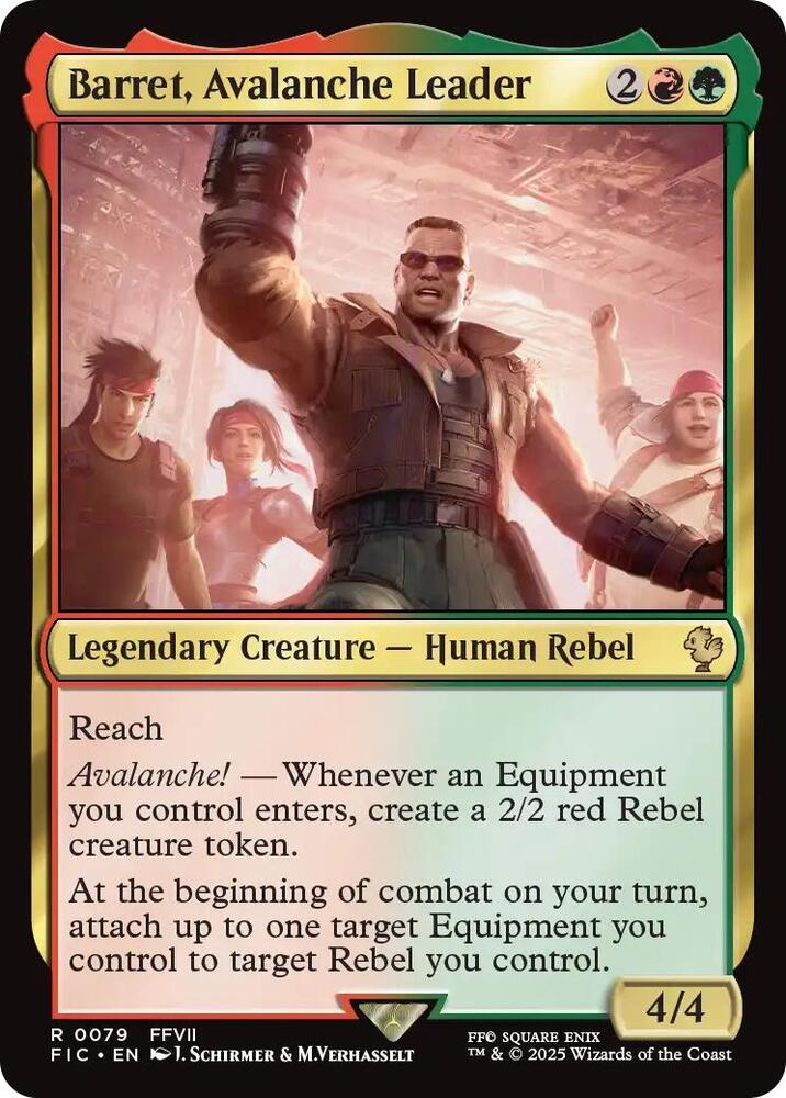 Barret, Avalanche Leader 79 (Commander: FINAL FANTASY)  - Surge Foil | Good Games Morley