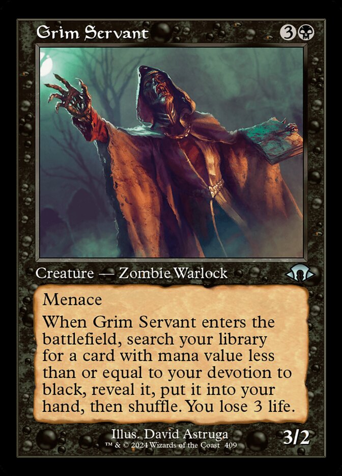 Grim Servant 409/319 (Modern Horizons 3)  - Retro | Good Games Morley