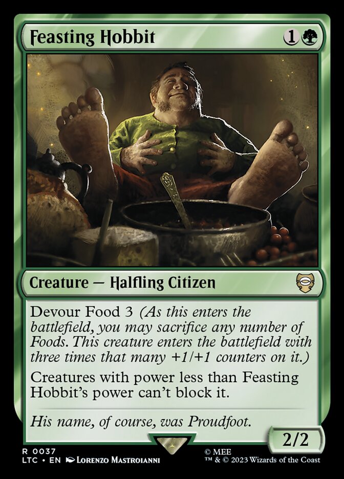Feasting Hobbit 37/347 (Commander: The Lord of the Rings: Tales of Middle-earth)  | Good Games Morley