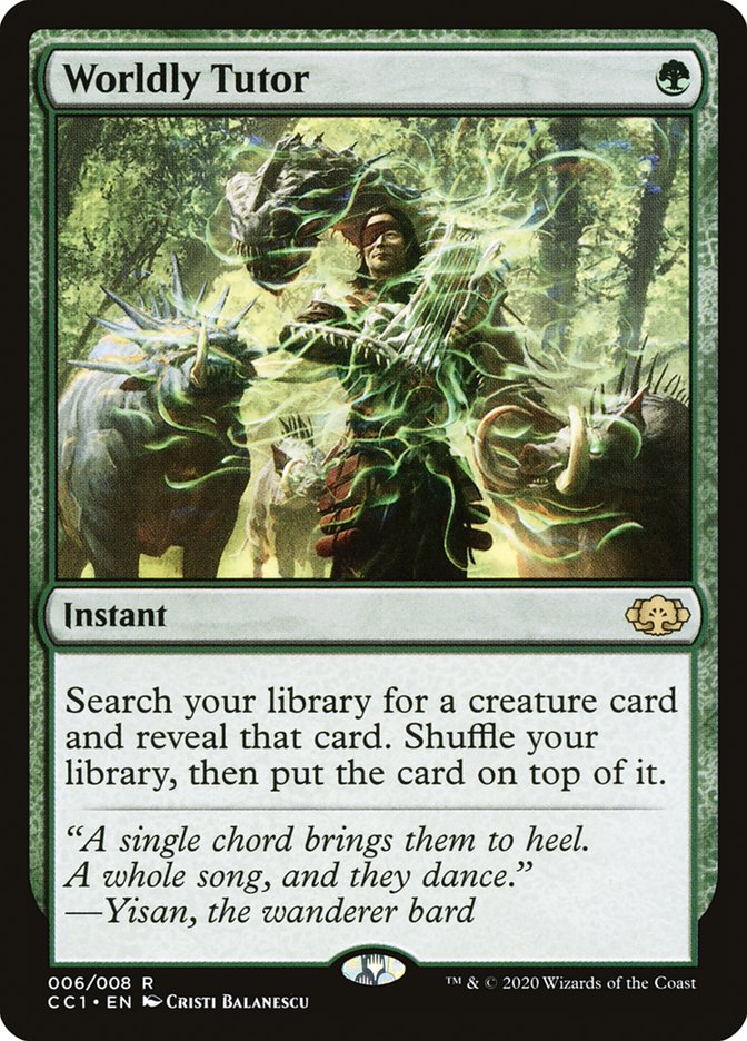 Worldly Tutor 6/8 (Commander Collection: Green)  | Good Games Morley