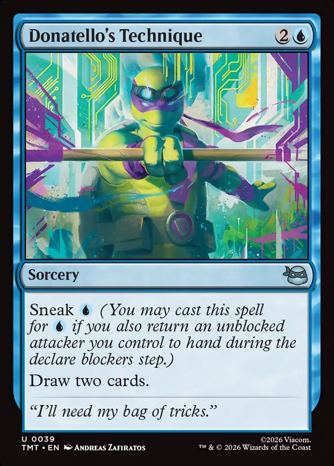 Donatello's Technique 39/190 (Teenage Mutant Ninja Turtles)  - Foil | Good Games Morley