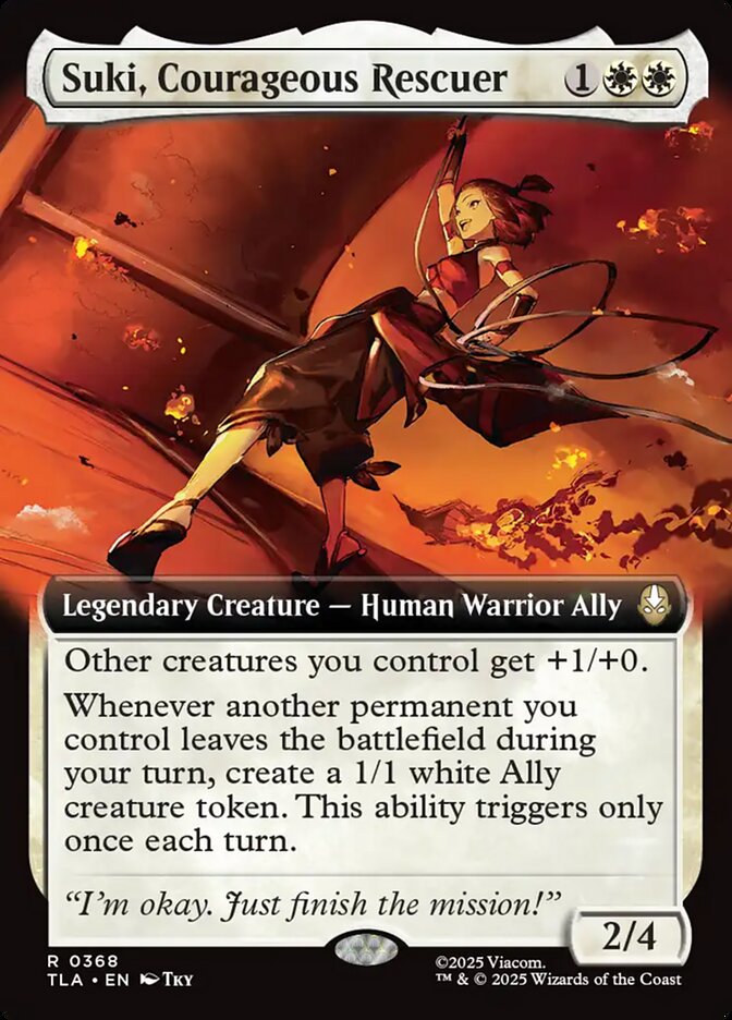 Suki, Courageous Rescuer 368/286 (Avatar: The Last Airbender)  - Extended Art | Good Games Morley