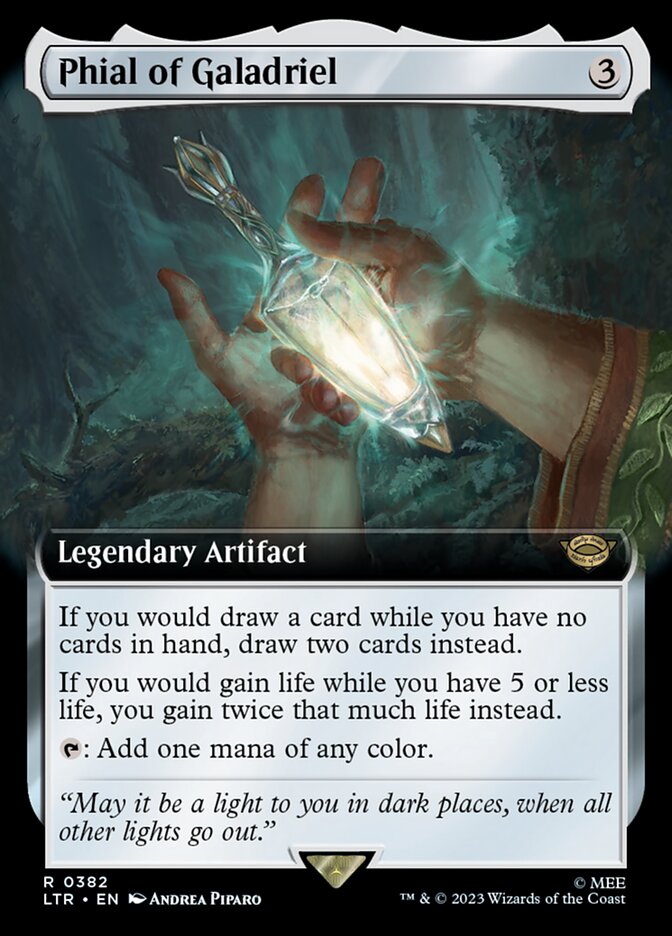 Phial of Galadriel 382 (Universes Beyond: The Lord of the Rings: Tales of Middle-earth)  - Extended Art | Good Games Morley