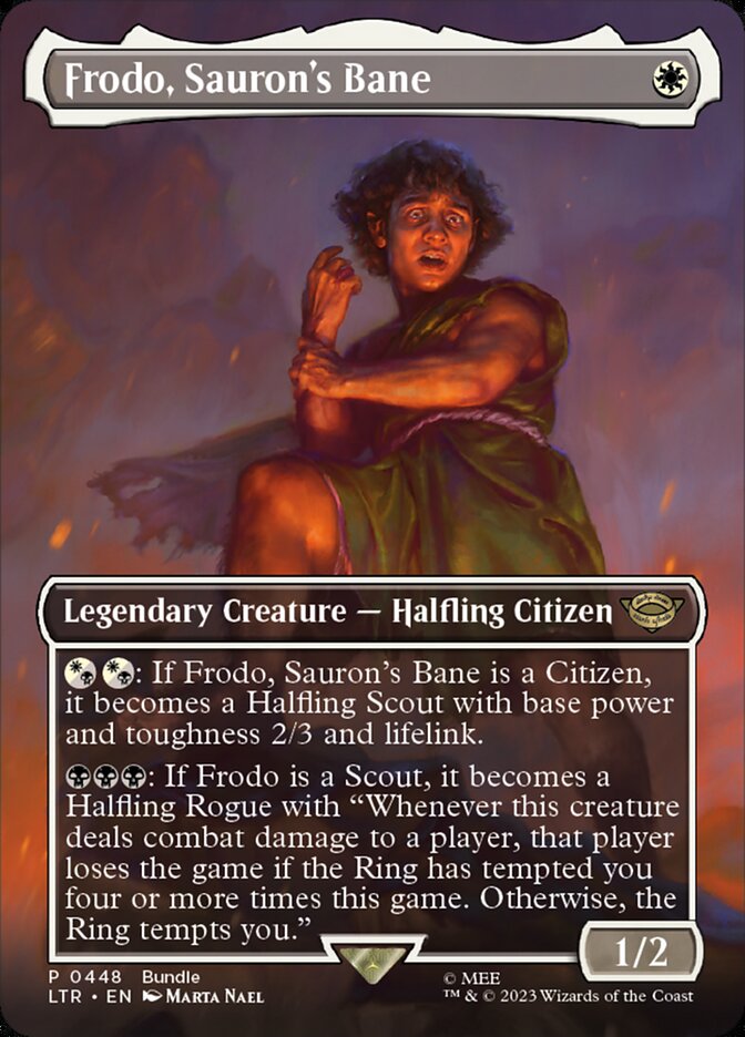 Frodo, Sauron's Bane 448 (Unique and Miscellaneous Promos)  - Foil | Good Games Morley