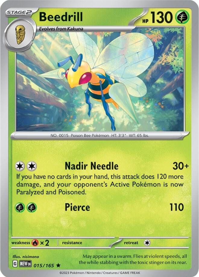 Beedrill 015/165 (SV: Scarlet & Violet 151)  - Holofoil | Good Games Morley