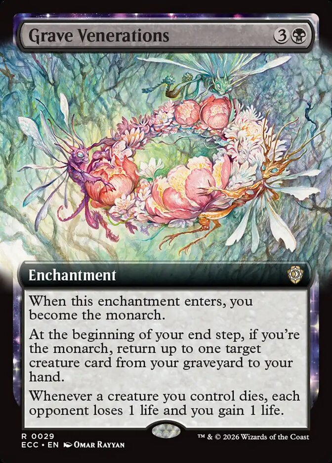 Grave Venerations  29/176 (Commander: Lorwyn Eclipsed)  - Extended Art | Good Games Morley