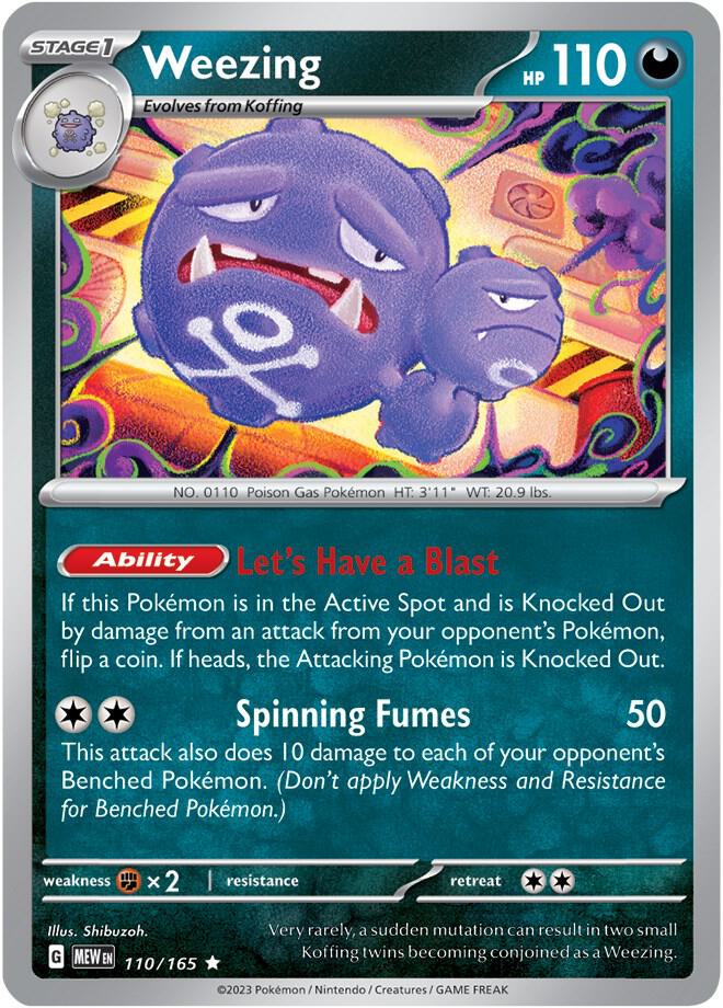 Weezing 110/165 (SV: Scarlet & Violet 151)  - Holofoil | Good Games Morley