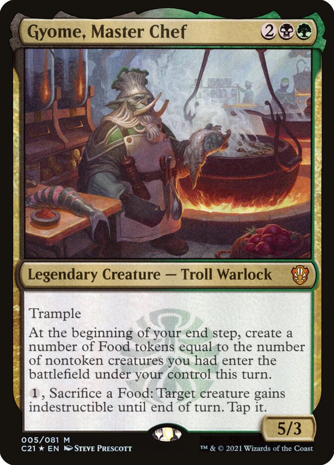 Gyome Master Chef 5 (Commander 2021)  - Foil | Good Games Morley