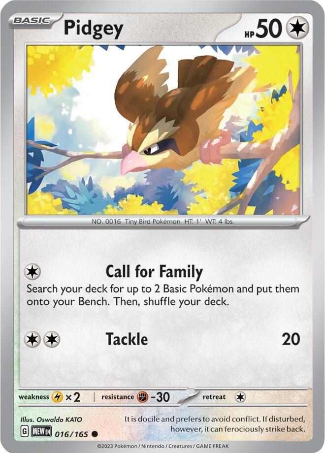 Pidgey 016/165 (SV: Scarlet & Violet 151)  | Good Games Morley