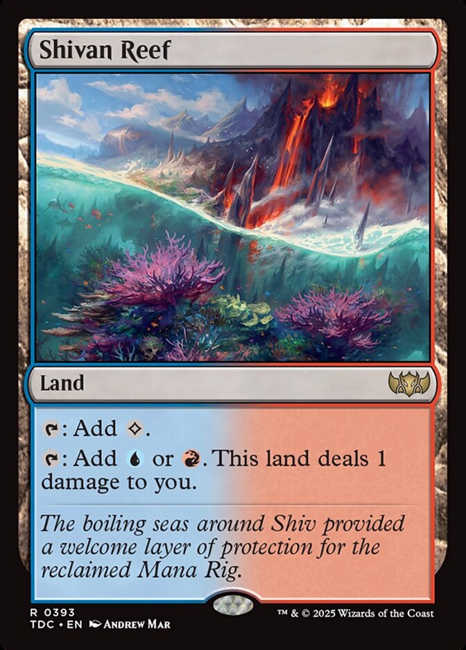 Shivan Reef 393 (Commander: Tarkir: Dragonstorm)  | Good Games Morley