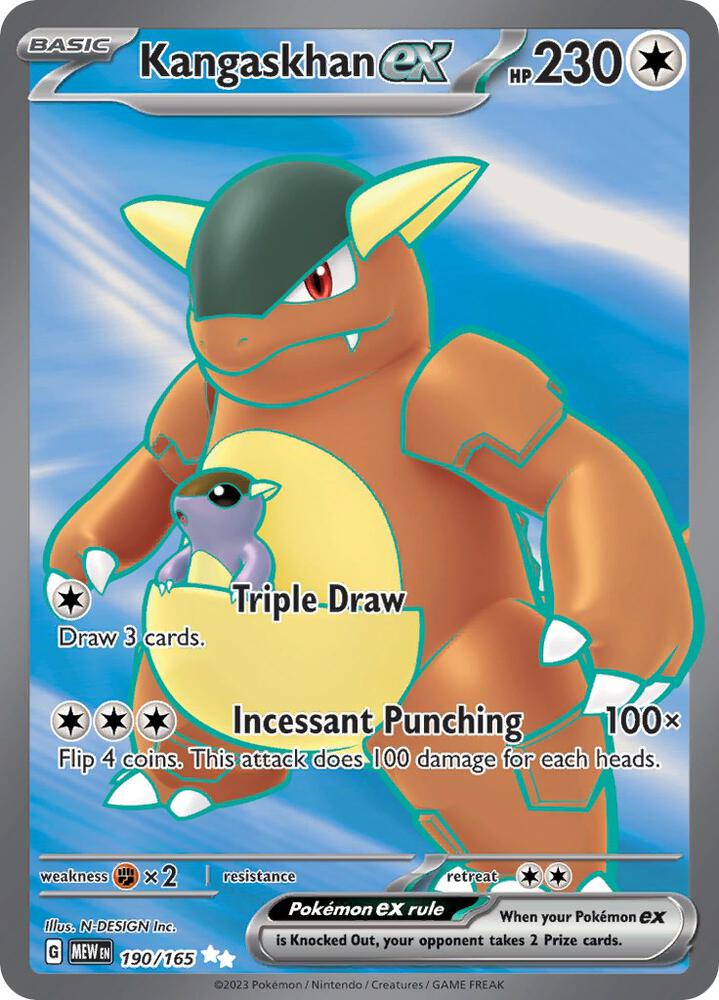 Kangaskhan ex 190/165 (SV: Scarlet & Violet 151)  - Holofoil | Good Games Morley