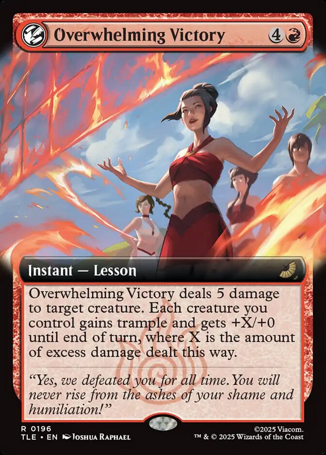 Overwhelming Victory 196/317 (Avatar: The Last Airbender: Eternal-Legal)  - Extended Art | Good Games Morley