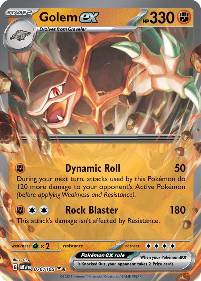 Golem ex 076/165 (SV: Scarlet & Violet 151)  - Holofoil | Good Games Morley