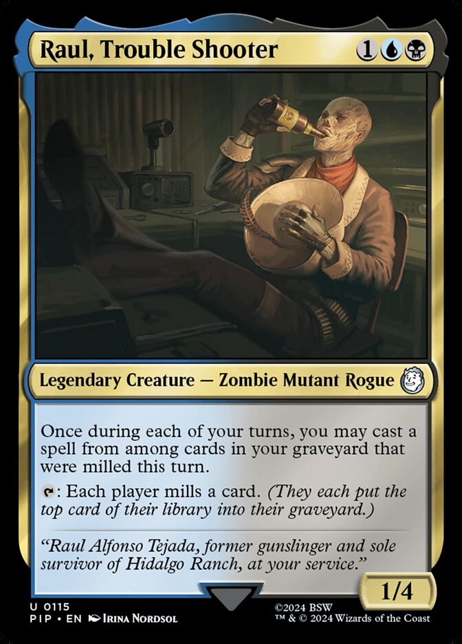 Raul, Trouble Shooter 115/326 (Universes Beyond: Fallout)  | Good Games Morley