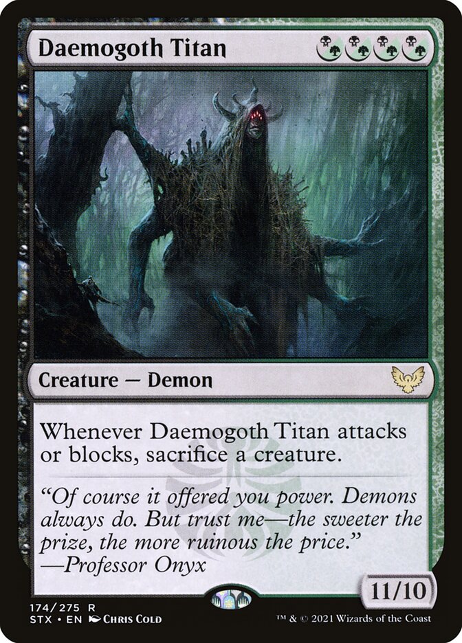 Daemogoth Titan 174 (Strixhaven: School of Mages)  | Good Games Morley