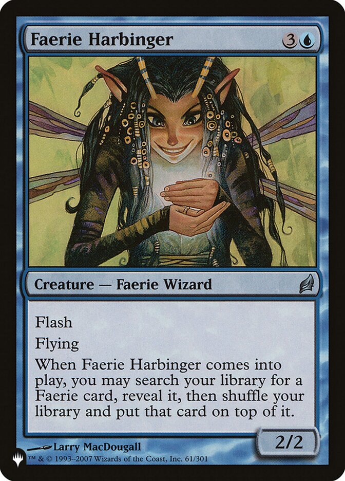 Faerie Harbinger 61/301 (The List Reprints)  | Good Games Morley
