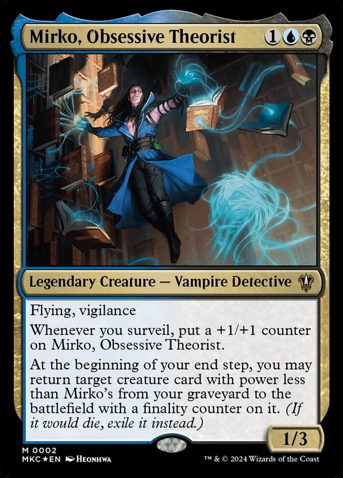 Mirko, Obsessive Theorist 2/311 (Commander: Murders at Karlov Manor)  - Foil | Good Games Morley