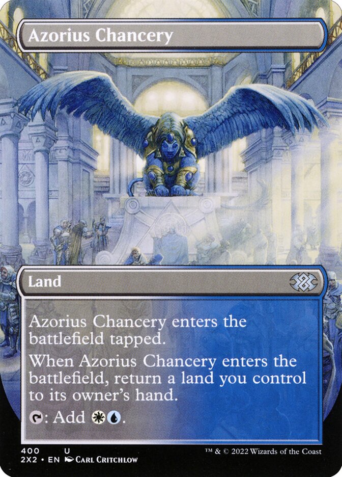 Azorius Chancery Borderless 400 (Double Masters 2022)  | Good Games Morley
