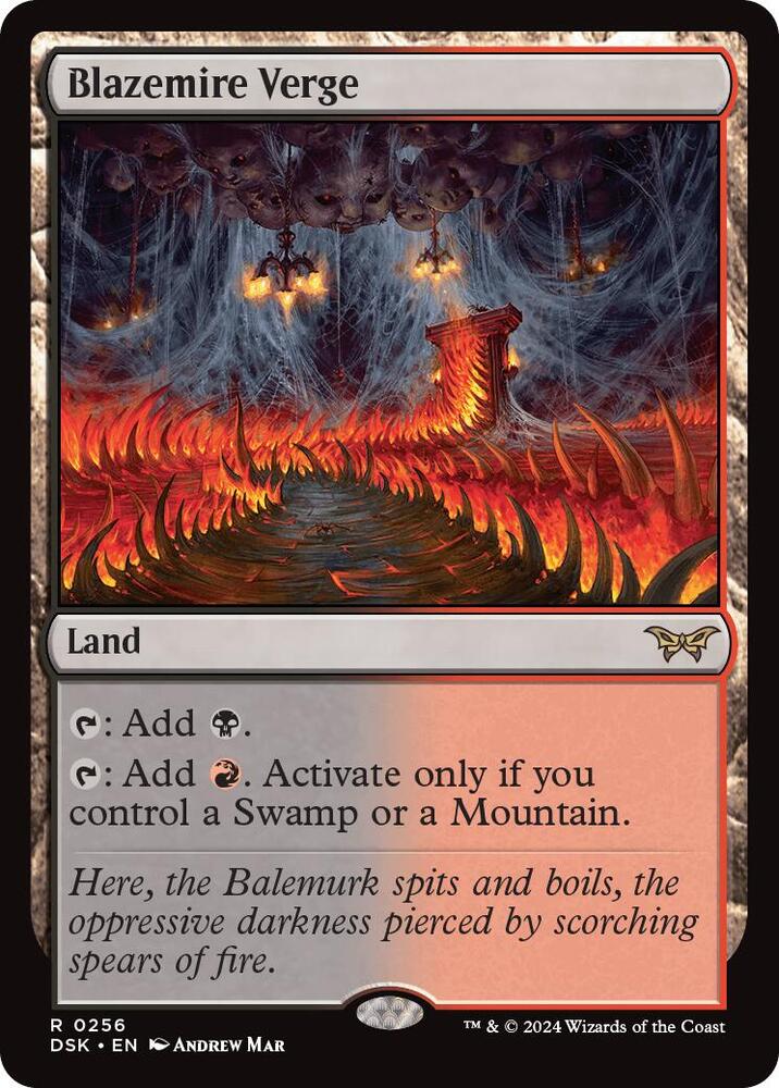 Blazemire Verge 256/286 (Duskmourn: House of Horror)  - Foil | Good Games Morley