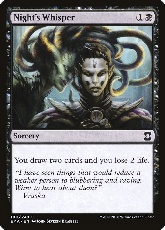 Night's Whisper 100/249 (Eternal Masters)  | Good Games Morley