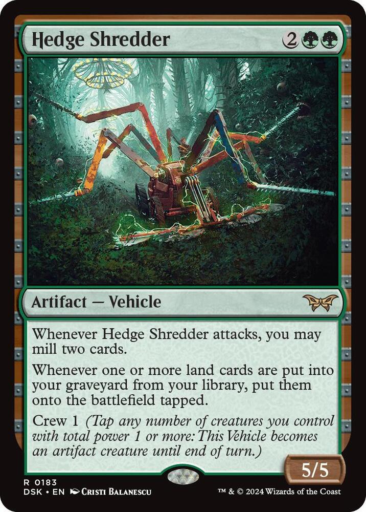 Hedge Shredder 183/286 (Duskmourn: House of Horror)  | Good Games Morley