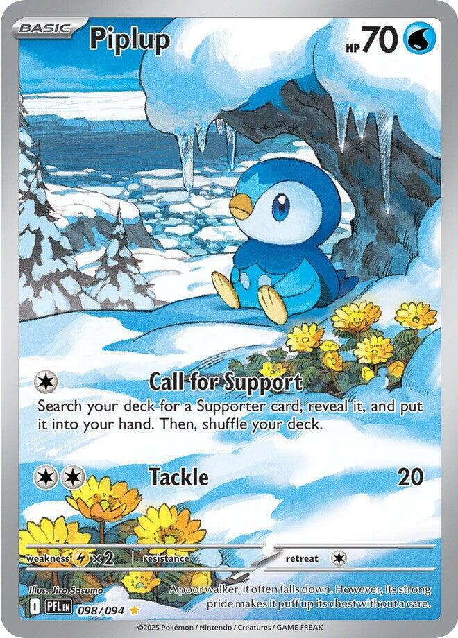 Piplup 098/094 (ME02: Phantasmal Flames)  - Holofoil | Good Games Morley