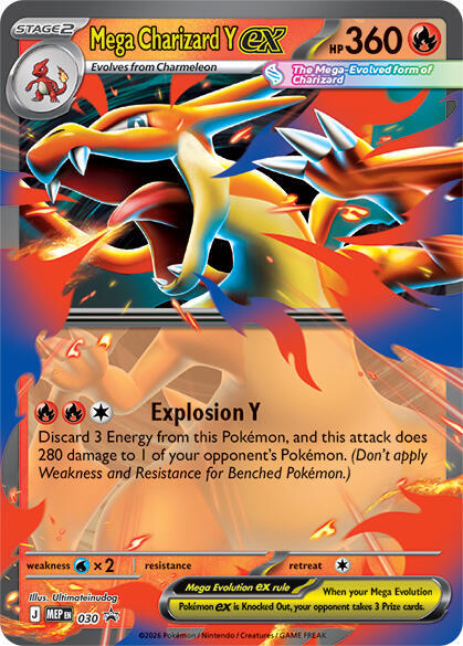 Mega Charizard Y ex 030 030 (ME: Mega Evolution Promo)  - Holofoil | Good Games Morley