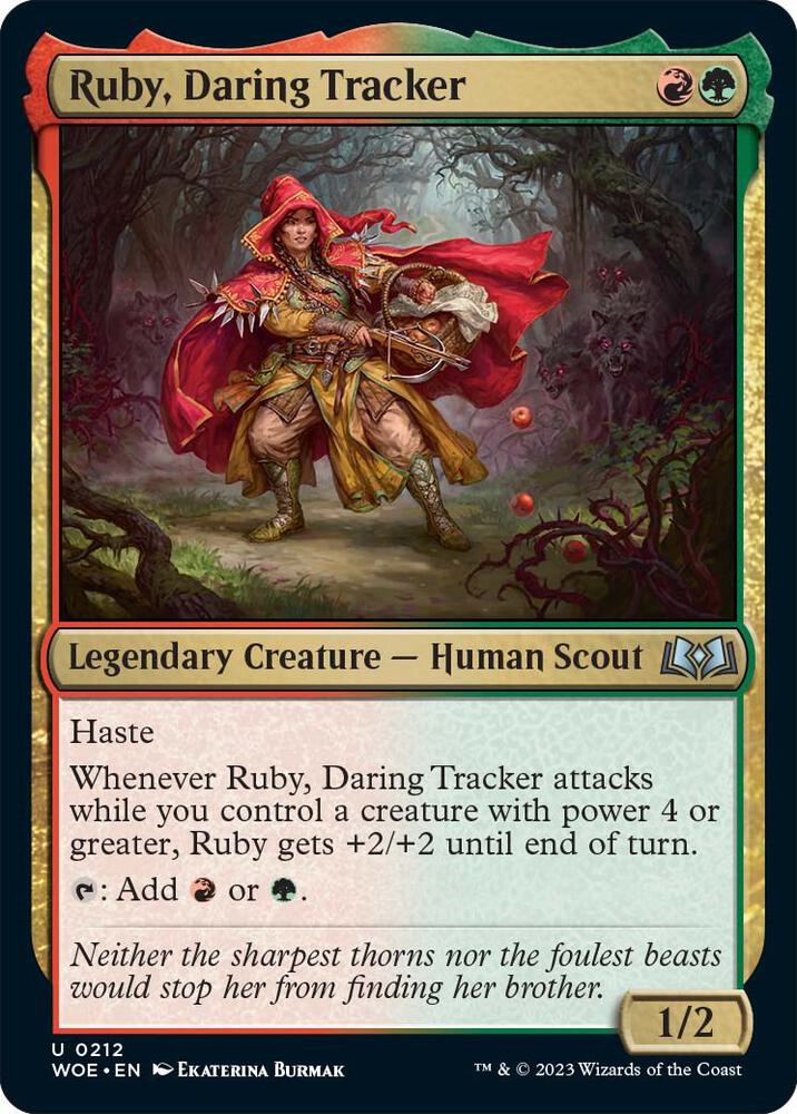 Ruby, Daring Tracker 212/276 (Wilds of Eldraine)  - Foil | Good Games Morley