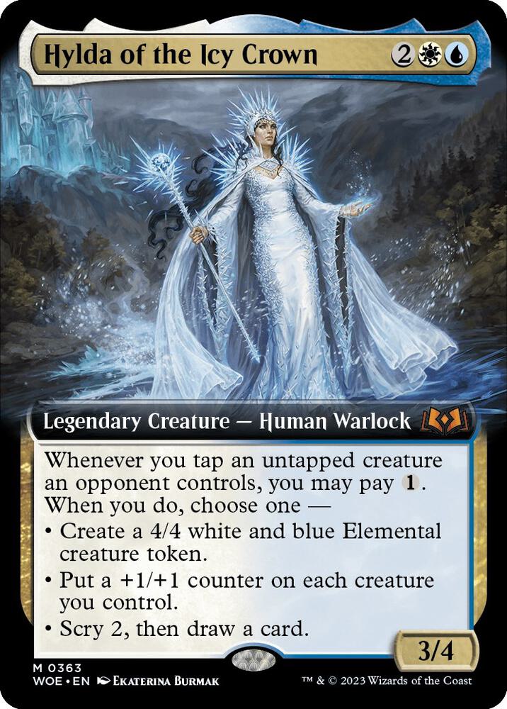 Hylda of the Icy Crown 363/276 (Wilds of Eldraine)  - Extended Art | Good Games Morley
