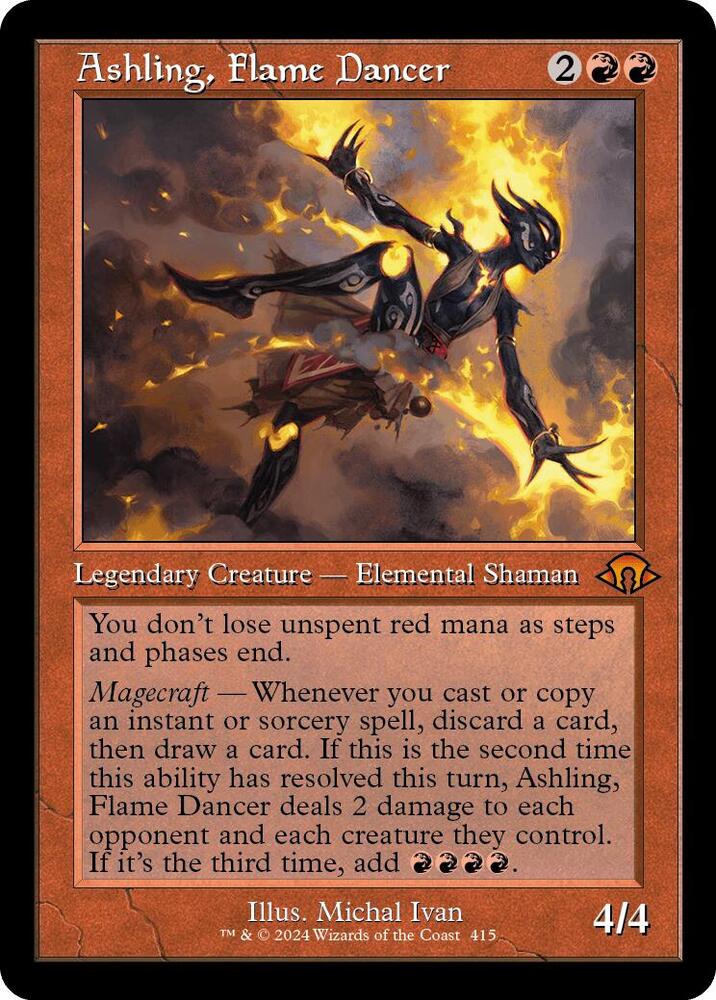 Ashling, Flame Dancer 415/319 (Modern Horizons 3)  - Retro Foil | Good Games Morley