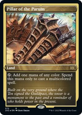 Pillar of the Paruns Foil Etched 572 (Double Masters 2022)  - Foil | Good Games Morley