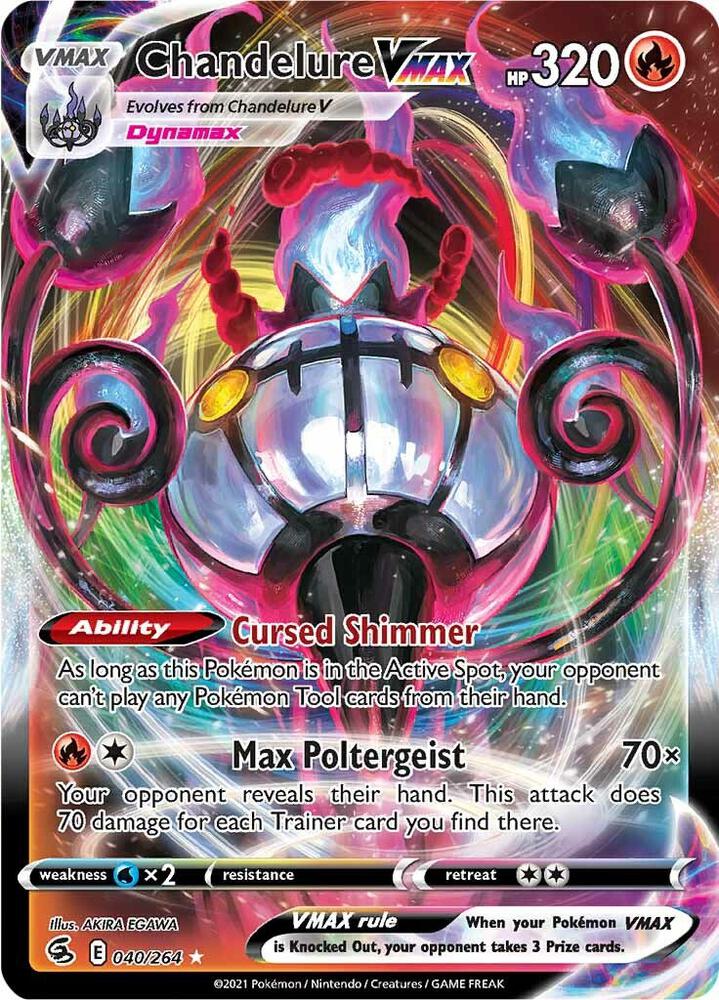 Chandelure VMAX 040/264 (SWSH08: Fusion Strike)  - Holofoil | Good Games Morley
