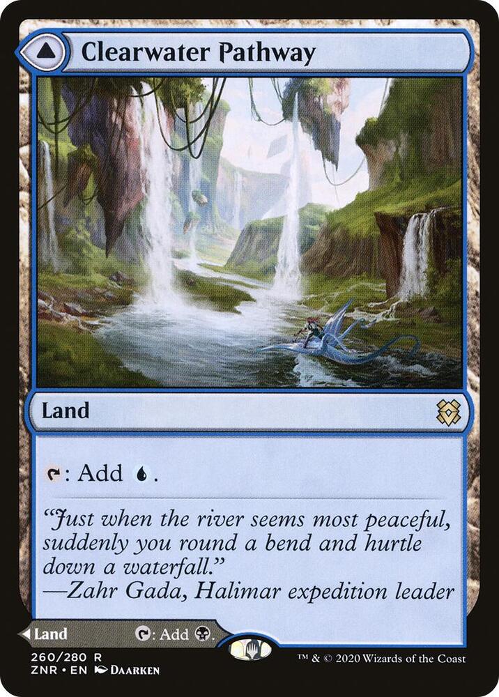 Clearwater Pathway // Murkwater Pathway 260 (Zendikar Rising)  | Good Games Morley