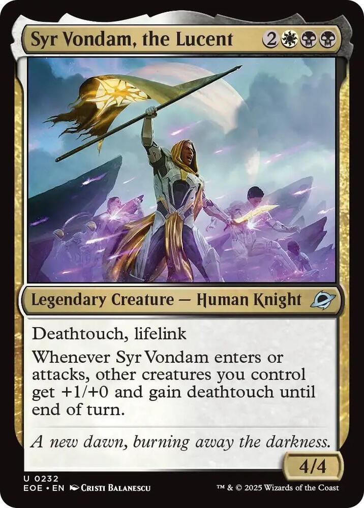 Syr Vondam, the Lucent 232 (Edge of Eternities)  - Foil | Good Games Morley
