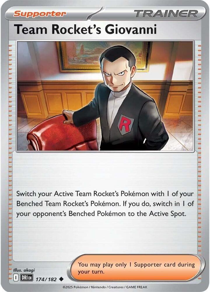 Team Rocket's Giovanni 174/182 (SV10: Destined Rivals)  | Good Games Morley