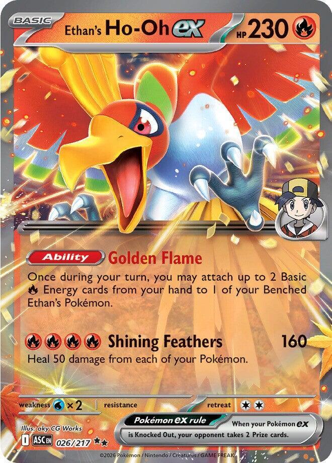 Ethan's Ho-Oh ex 026/217 (ME: Ascended Heroes)  - Holofoil | Good Games Morley