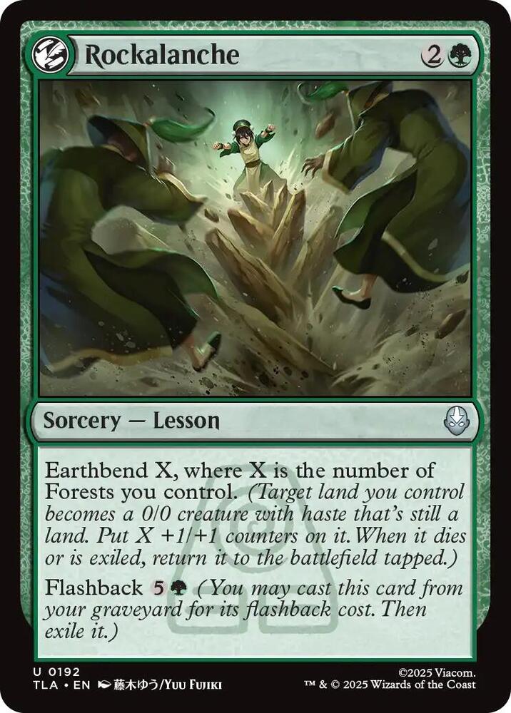 Rockalanche 192/286 (Avatar: The Last Airbender)  - Foil | Good Games Morley