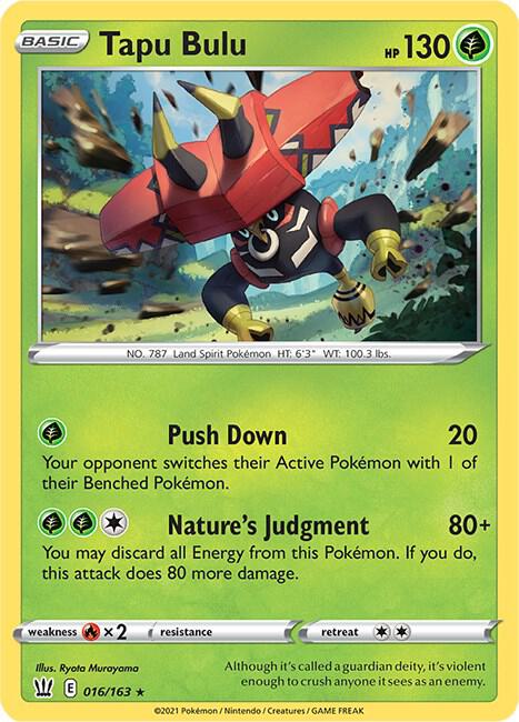 Tapu Bulu 016/163 (SWSH05: Battle Styles)  - Holofoil | Good Games Morley