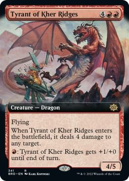 Tyrant of Kher Ridges Extended Art 341/287 (The Brothers' War)  | Good Games Morley
