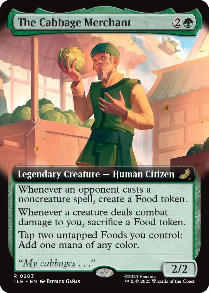 The Cabbage Merchant  203 (Avatar: The Last Airbender: Eternal-Legal)  - Extended Art Foil | Good Games Morley