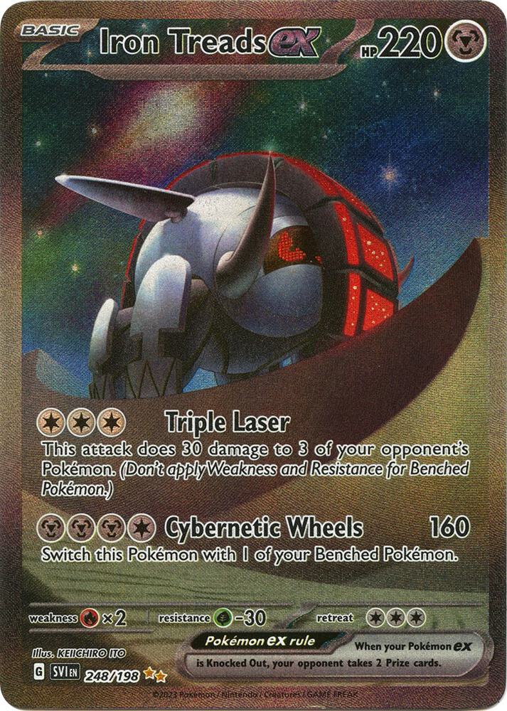 Iron Treads ex 248/198 (SV01: Scarlet & Violet Base Set)  - Holofoil | Good Games Morley