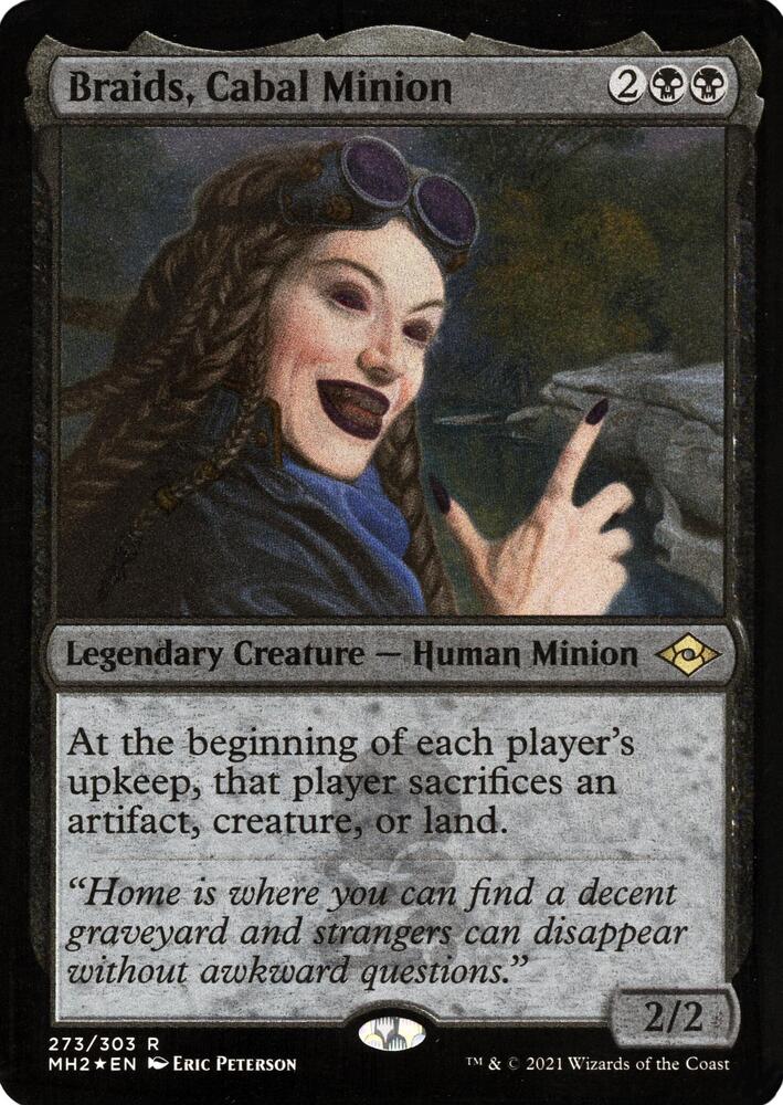 Braids Cabal Minion Foil Etched 273 (Modern Horizons 2)  - Foil | Good Games Morley