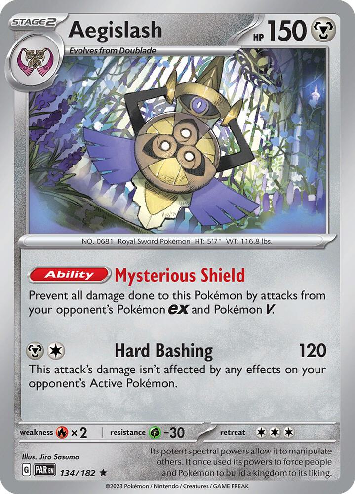 Aegislash 134/182 (SV04: Paradox Rift)  - Holofoil | Good Games Morley