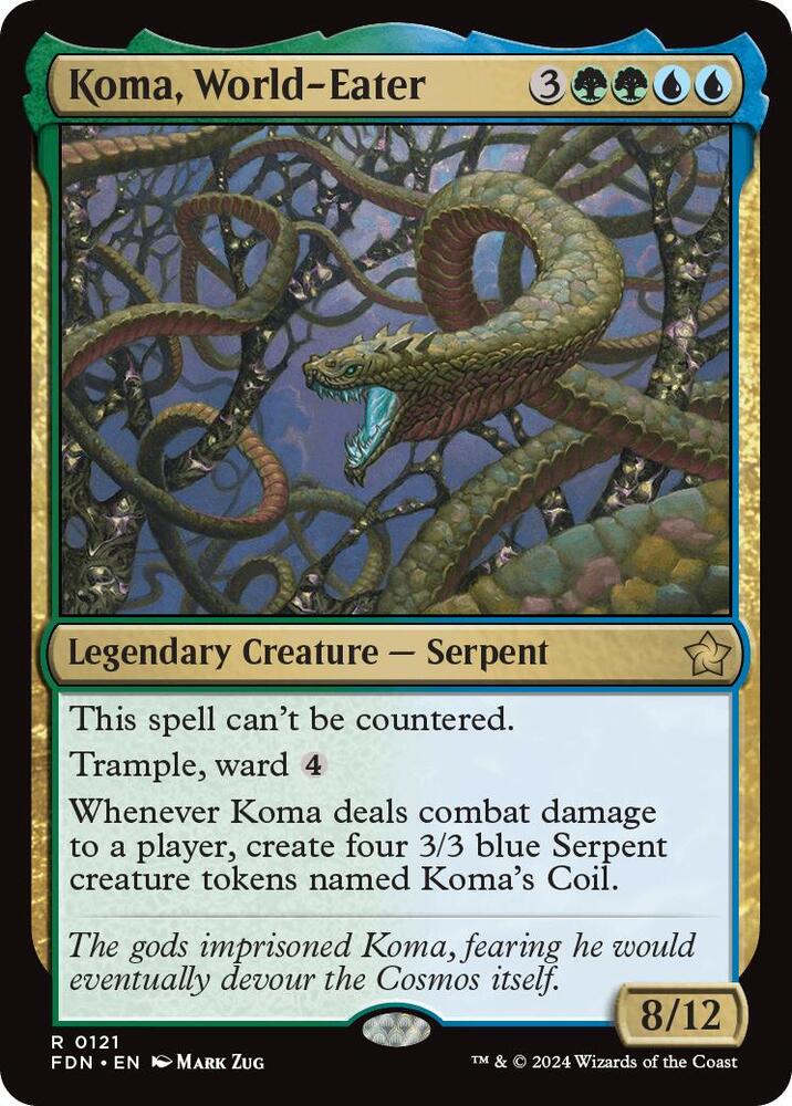 Koma, World-Eater 121/291 (Foundations)  - Foil | Good Games Morley