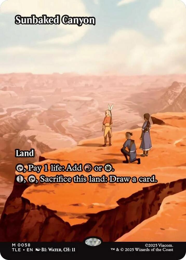 Sunbaked Canyon  58/317 (Avatar: The Last Airbender: Eternal-Legal)  - Borderless Foil | Good Games Morley