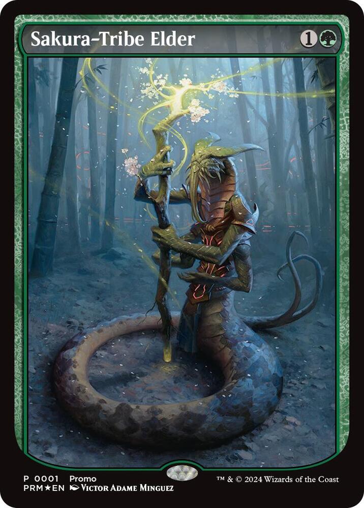 Sakura-Tribe Elder 1 (WPN & Gateway Promos)  - Textless Foil | Good Games Morley