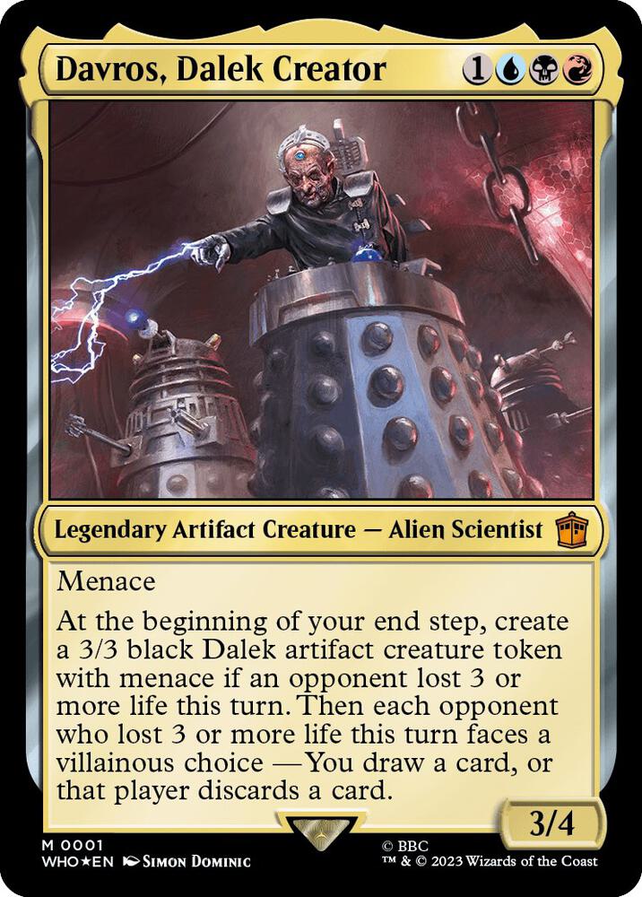 Davros, Dalek Creator 1/331 (Universes Beyond: Doctor Who)  - Foil | Good Games Morley