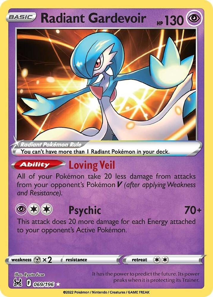 Radiant Gardevoir 069/196 (SWSH11: Lost Origin)  - Holofoil | Good Games Morley