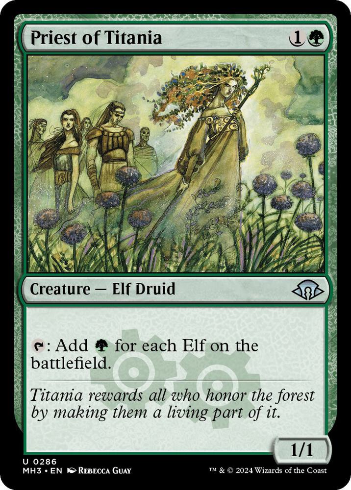 Priest of Titania 286/319 (Modern Horizons 3)  - Foil | Good Games Morley