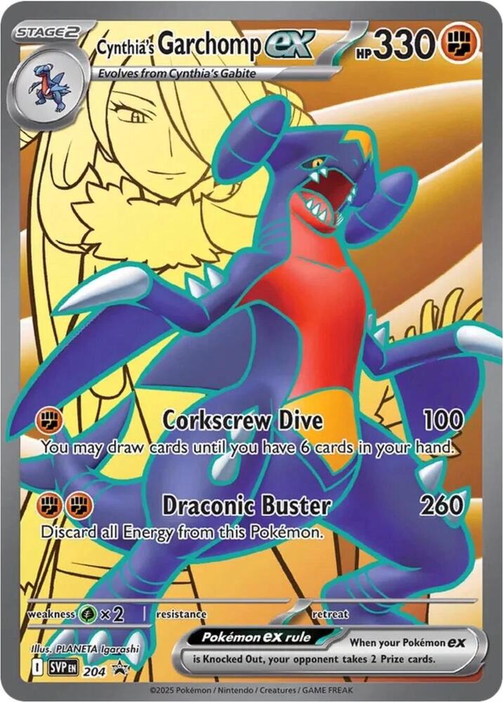 Cynthia's Garchomp ex 204 (SV: Scarlet & Violet Promo Cards)  - Holofoil | Good Games Morley